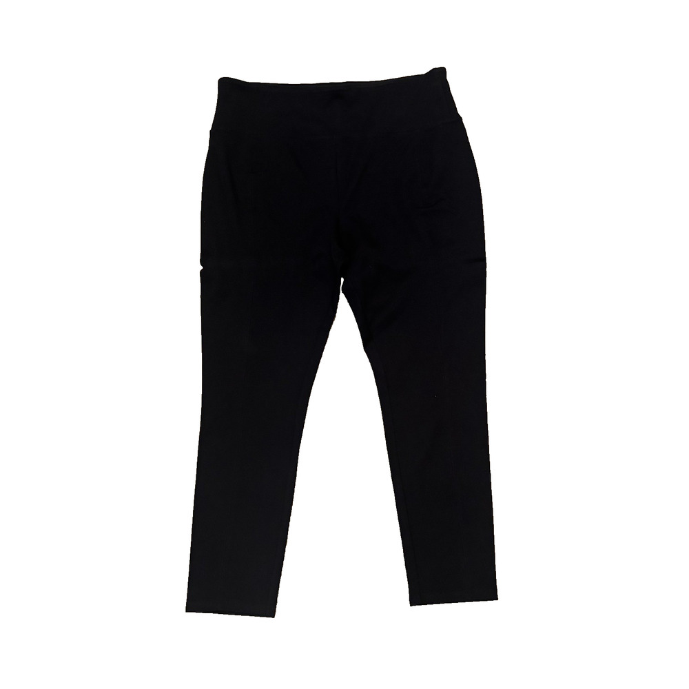 HARVE BENARD WOMENS BLACK PULL ON SPANDEX PANTS SIZE XL